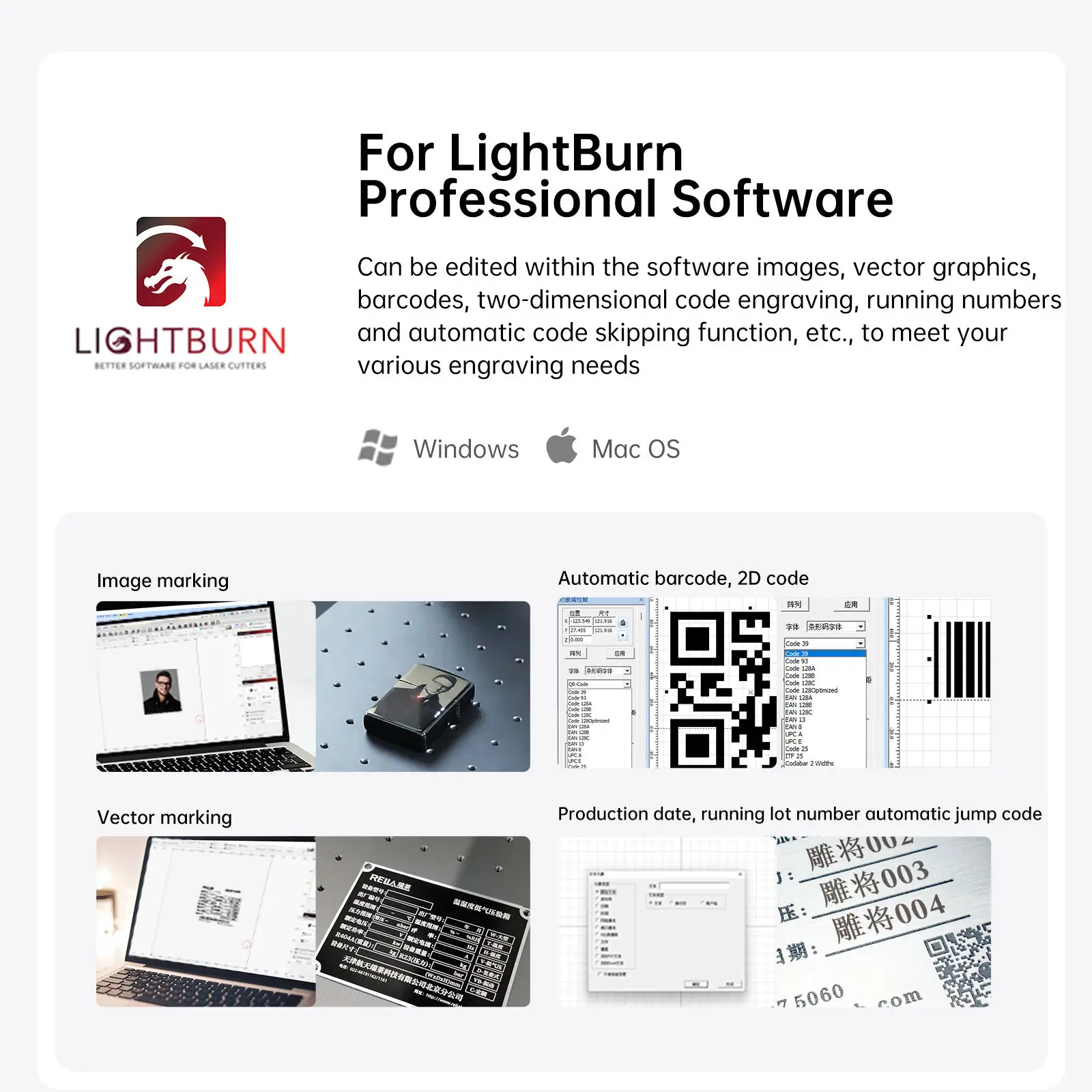 ماكينة الحفر بالليزر DAJA S4 من الألياف باستخدام الحاسب الآلي ماكينة الحفر بالليزر XTool الصغيرة لحالة قطع خشب جوز الهند الجديدة