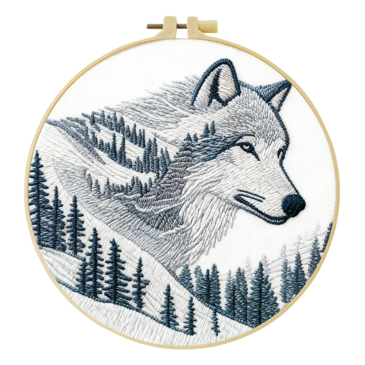 Neues DIY Tier-Stickerei-Set für Anfänger, Heim-Nähhandarbeits-Kit, Stickerei-Set, Geschenk-Muster, Handgemachte Dekoration – Detail 9