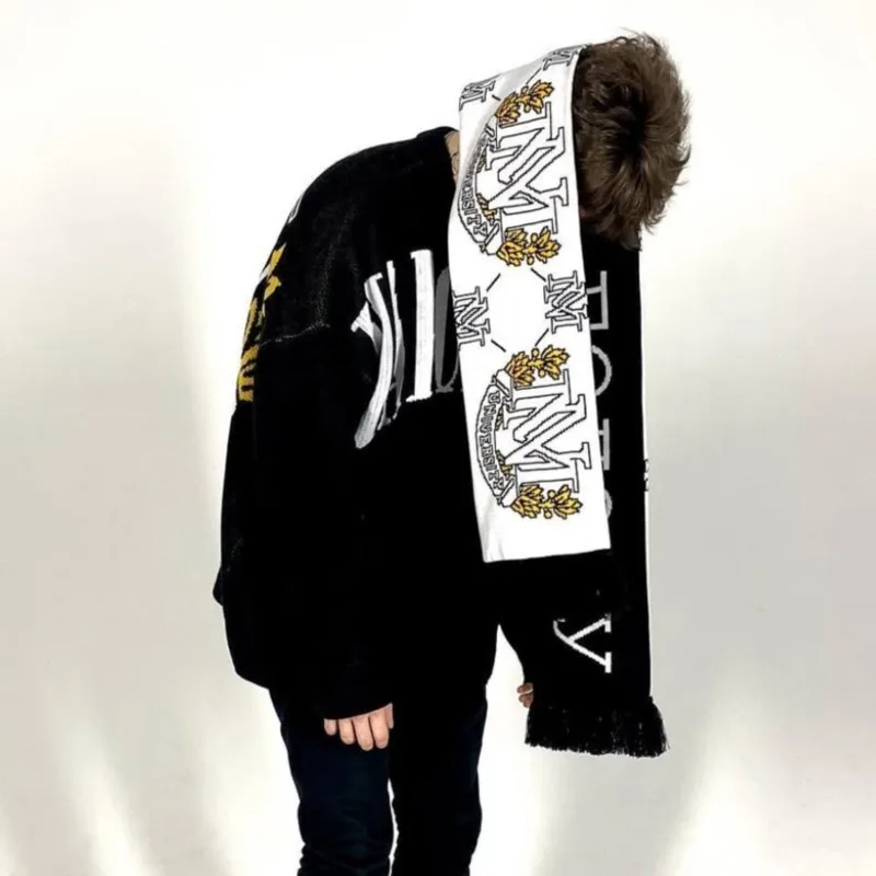

Knitted Winter Scarf Women Scarves Adult Scarves For Ladies Scarf Fashion Warm Accessory Y2K Scarf Kpop Hip Hop Punk Emo Goth