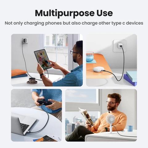 UGREEN 3A USB Type-C кабель для быстрой зарядки и передачи данных — детальный вид товара