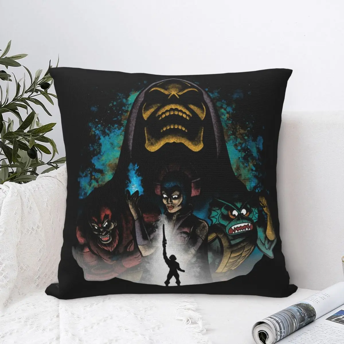 VILLAINS OF ETERNIA Polyester Cushion Cover He-Man The Master Of The Universe Livingroom Office Decorative Soft Throw Pillowcase