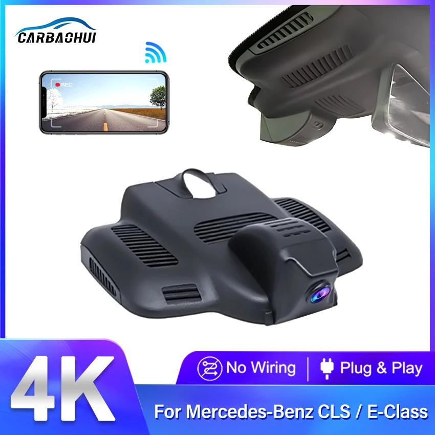 4K 2160P Plug And Play Wifi Car Dvr Dash Cam Driving Recorder for Mercedes Benz E Class w213 C Class w205 s205 AMG GT 50 53 63