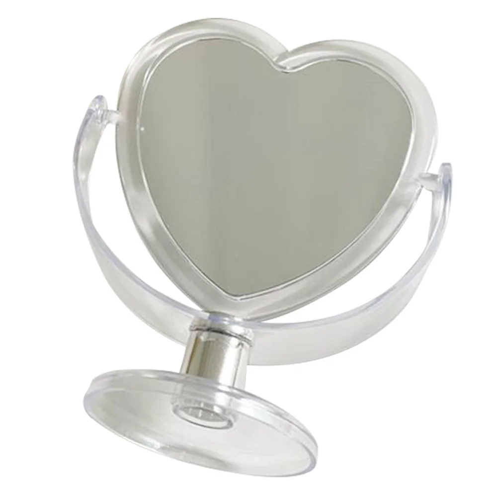 

1Pcs Stylish Acrylic Heart Makeup Mirror Freestanding Table Mirror for Bedroom Decor Desktop Organizer Gift Idea