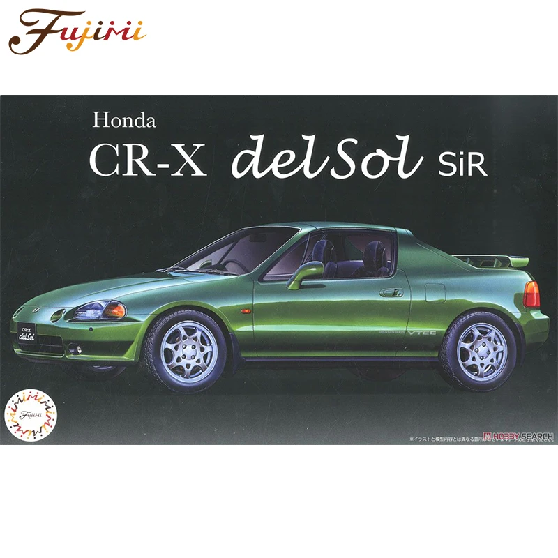 Fujimi 04734 Static Assembled Car Model  1/24 Scale For Honda CR-X delsol SiR Car Model Kit