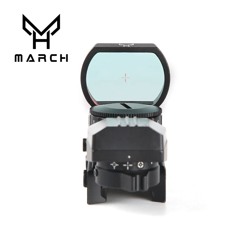 March1X22X33 Reflex Red Dot 11/20mm 4 Reticle Rail Riflescope Hunting Optics Holographic Red Dot Sight Tactical Scope