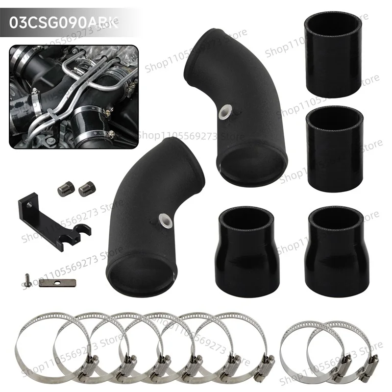 Aluminum Turbo Intake Cooling Pipe Hose Kit For BMW M5 M6 F10 F06 F12 F13 S63 V8 4.4L 2013-2018