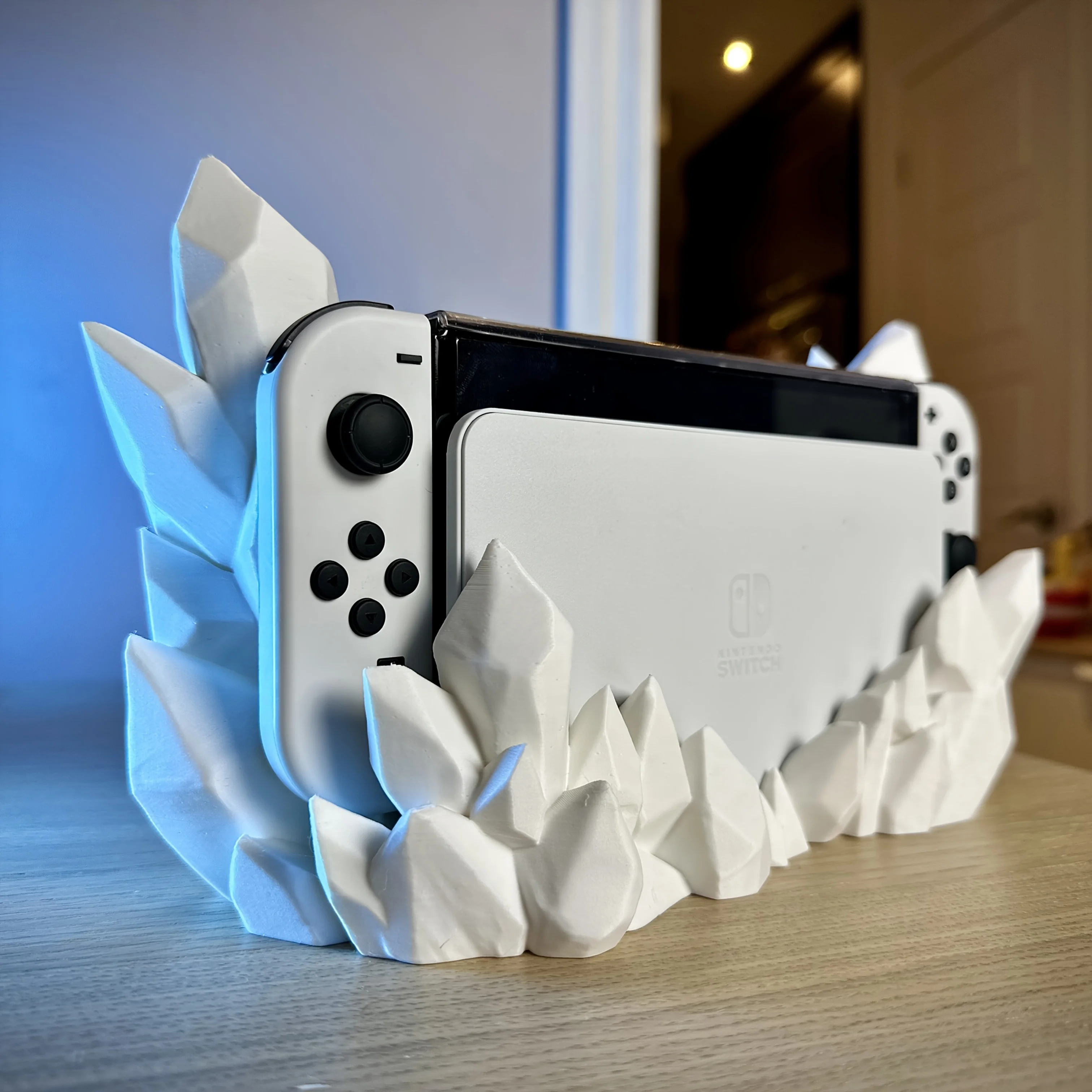 Crystal Dock Decor 2025 New Your Switch Dock with Elegance - Fits Switch Classic or OLED Edition TV Dock Station