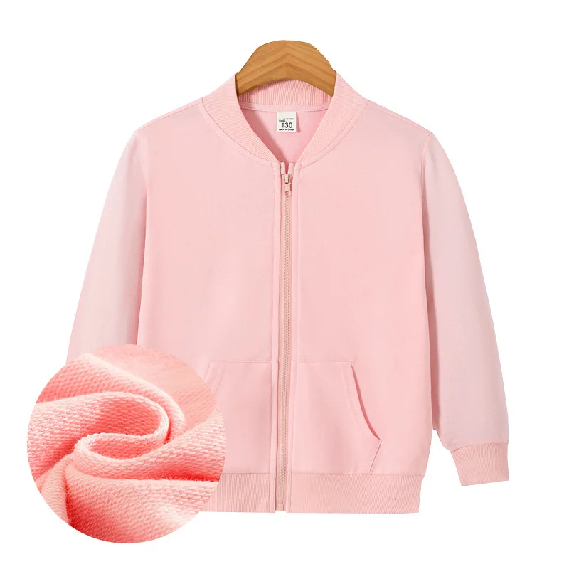 Kids Jackets Autumn Boys Girls Casual Coats Children Spring Thin Cotton Outerwear Teenager Fashion Solid Color Clothes 2-14Y