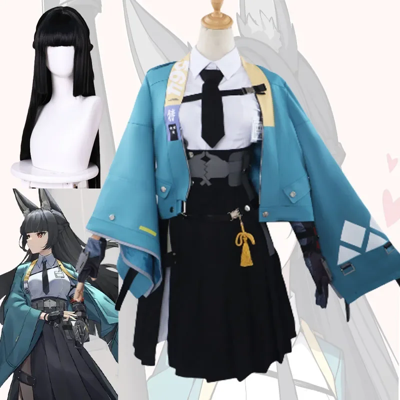 Zenless Zone Zero Hoshimi Miyabi Cosplay Costume Anime Zona di gioco Zero Sezione 6 Parrucca Bella gonna uniforme Donna Abito Kawaii