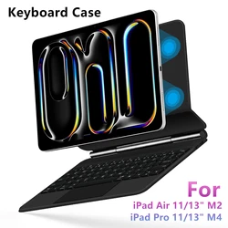 Magic Keyboard Folio For iPad Pro 11 13 inch M4 2024 iPad Air 11 13 inch M2 Smart Cover Magnetic Case Air6 Multi-touch Backlight
