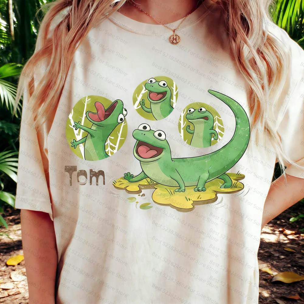 Retro Tom the Lizard Hoppers 2026 Woman  T-shirt Pixar Hoppers Movie Shirt Funny Tom Lizard Tee Animal Kingdom Trip Outfit Gift