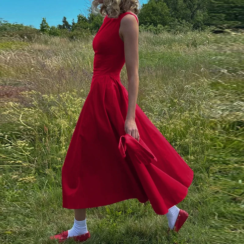 

women's long evening dress Sexy Red Vintage Backless prom dress Birthday Party New Year festive elegant Black Maxi Dress 2025