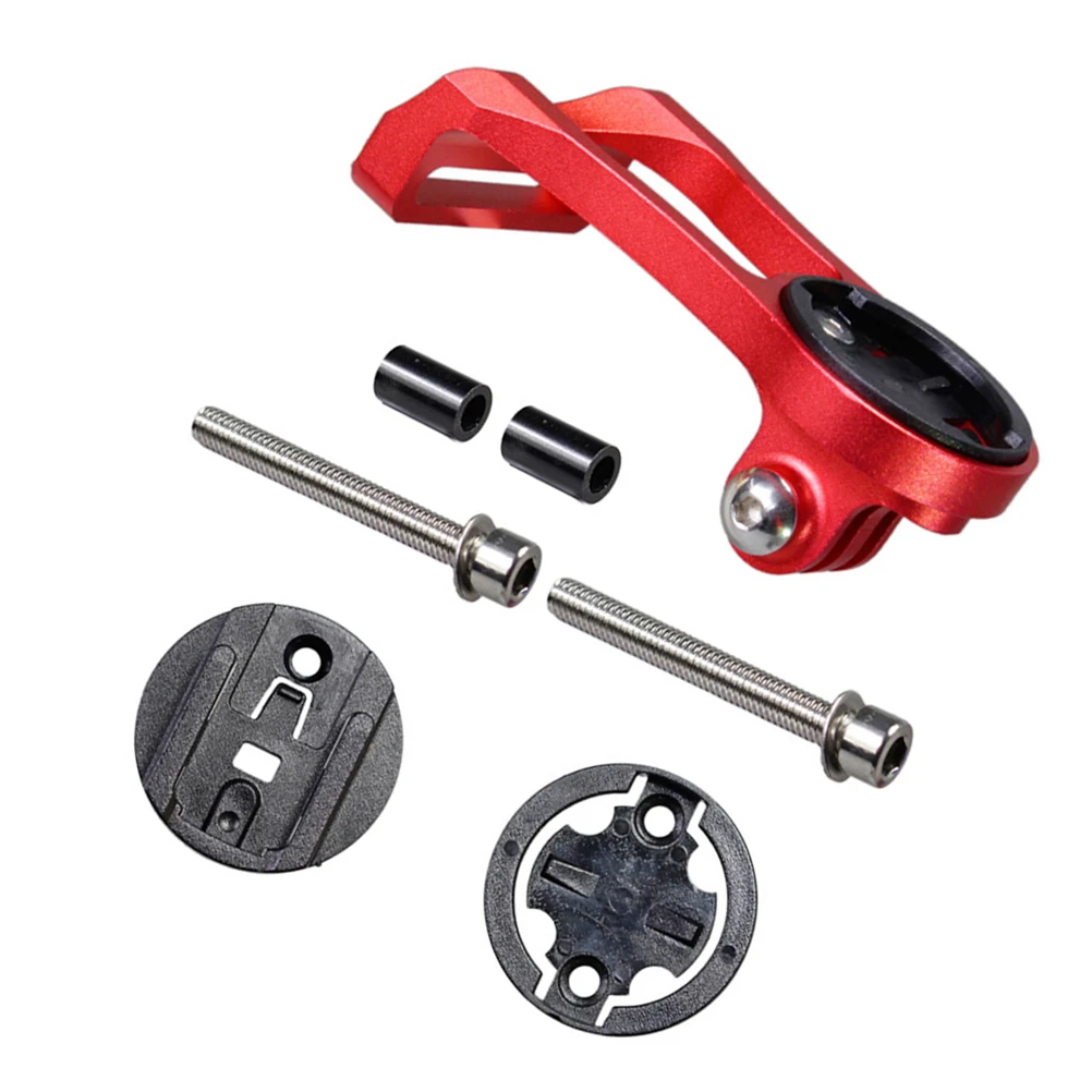 1Set Bike Odometer Holder Extension Red Professional Handlebar Flashlight Bracket Clip Multifunction Storage Space