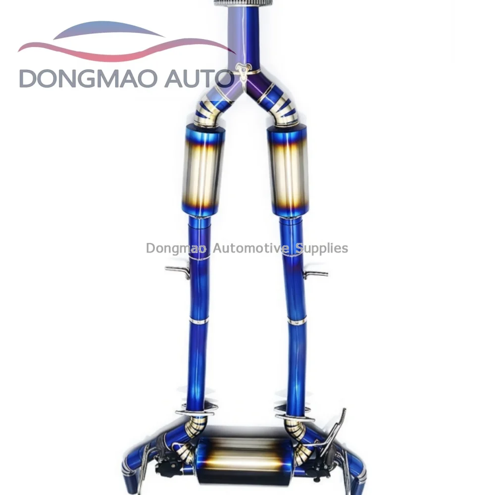 For Infiniti G35 Dual Coupe Door 3.5l 2010-2021 Titanium Muffler with Valve Titanium Alloy Exhaust Performance Cat Back Exhaust