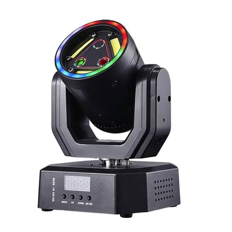 

SHGO-RGB LED Effect Light Moving Head Laser Strobe Light DMX512 Sound Activated For DJ Disco Party Club Stage Show