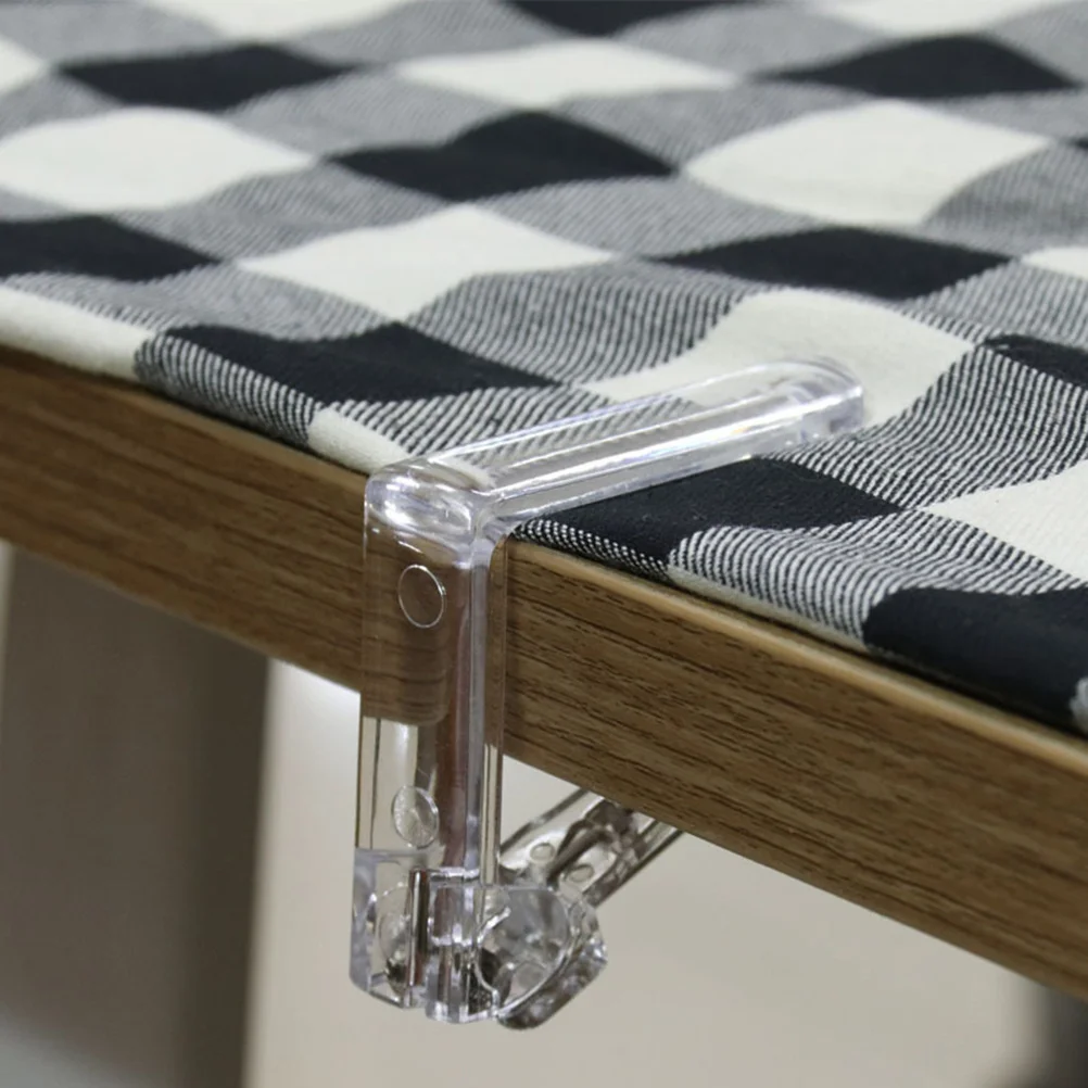 12 قطعة من البلاستيك الربيع مفرش المائدة المشابك مقاطع قابل للتعديل لغطاء الطاولة تأمين حفلات الزفاف نزهات البوفيهات أصحاب الطاولة #2