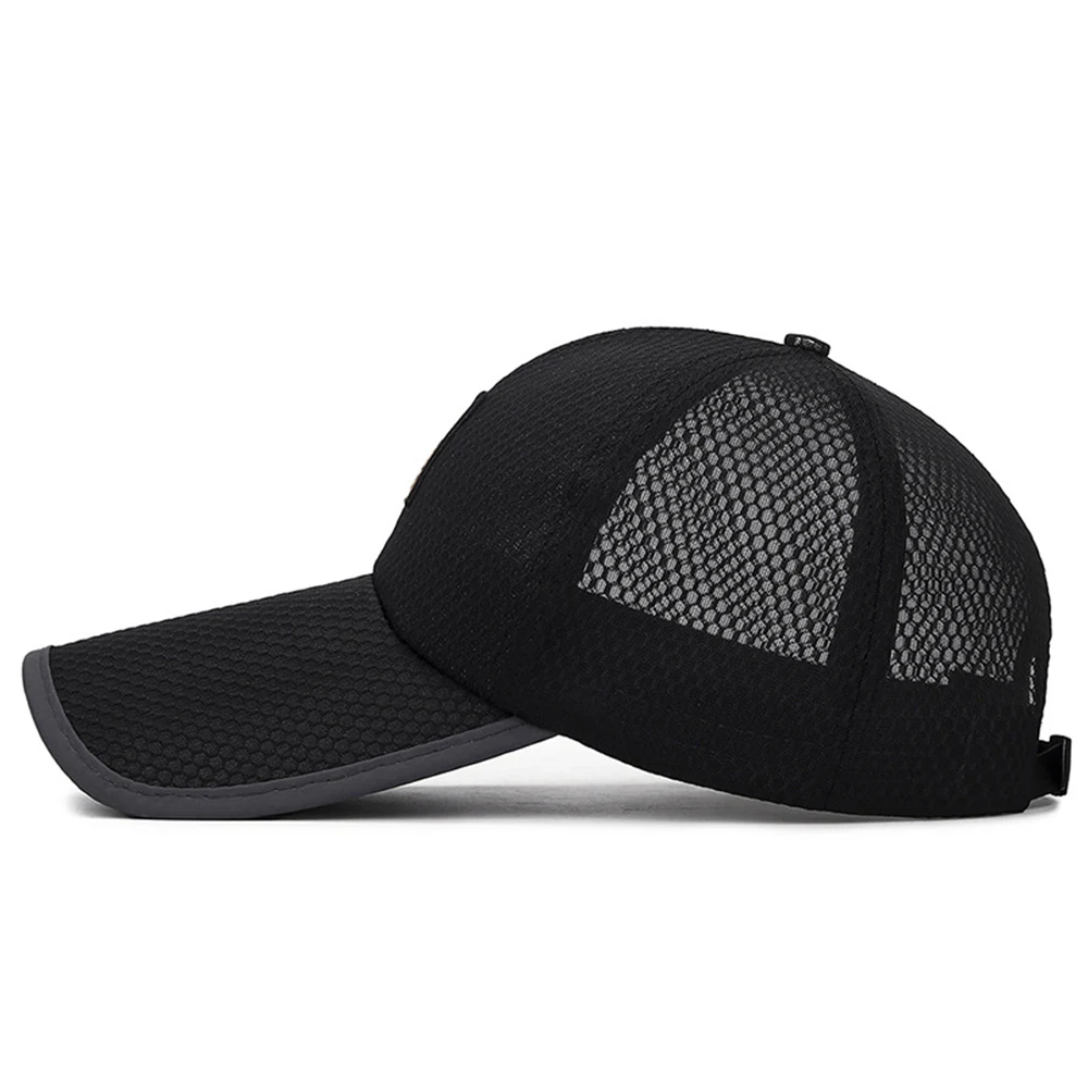 Nowy szybkoschnฤ
cy damski czapki baseballowe letni kapelusz przeciwsลoneczny Hip Hop tata z dลugim rondem regulowana czapka z baseballowy Unisex