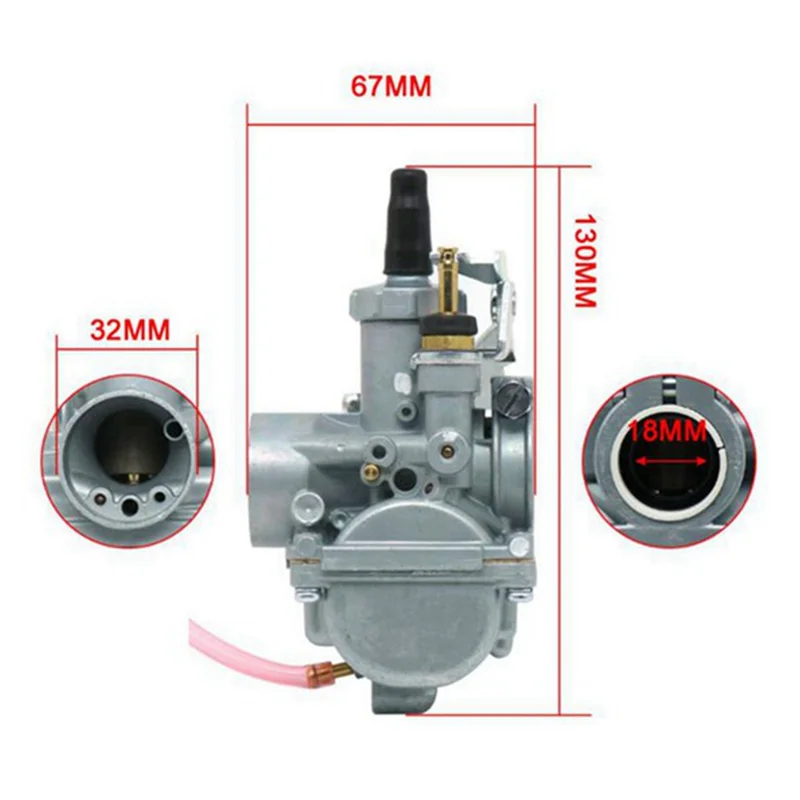 Unikalny gaźnik motocyklowy VM18mm VM18-144 1002-0046 Mikuni Oryginalny Gaźnik z Okrągłą Przeszką VM 18mm Części Zamienne do Motocykli