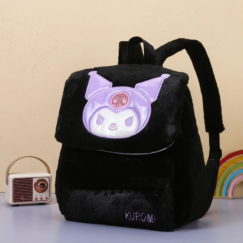 New Cute Hello Kitty My Melody Backpack Kawaii Sanrio Anime Students Piush Bag Cartoon Large Capacity Cinnamoroll Bag Kid Gift