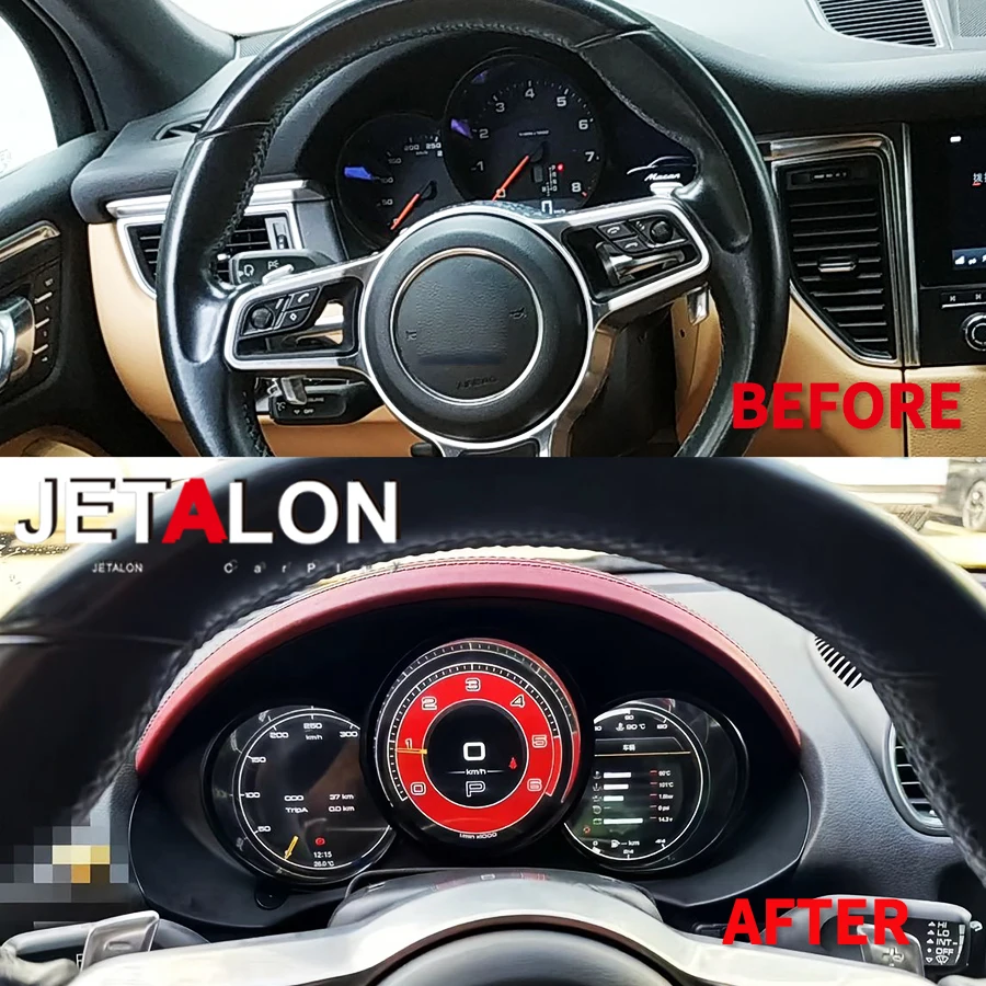 

ЖК-панель приборной панели, автомобильный цифровой кластер для Porsche Macan 2014-2018 Boxster 2016-2022, приборная панель, спидометр, умный экран