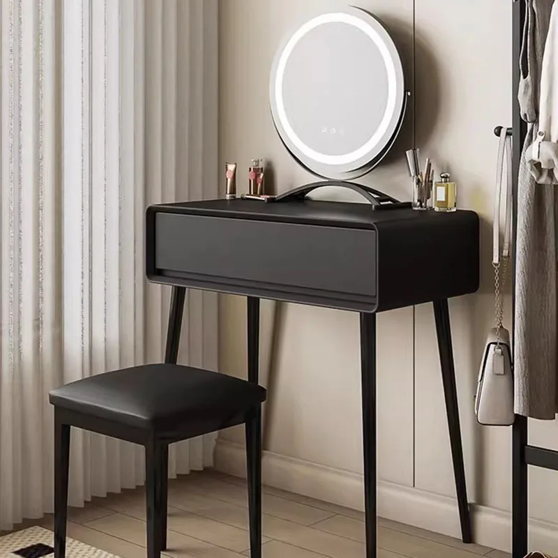 

Modern Corner Dressing Table Wood Organizer Women Makeup Dressing Table Coffee Beauty Mesa De Maquillaje Lounge Suite Furniture