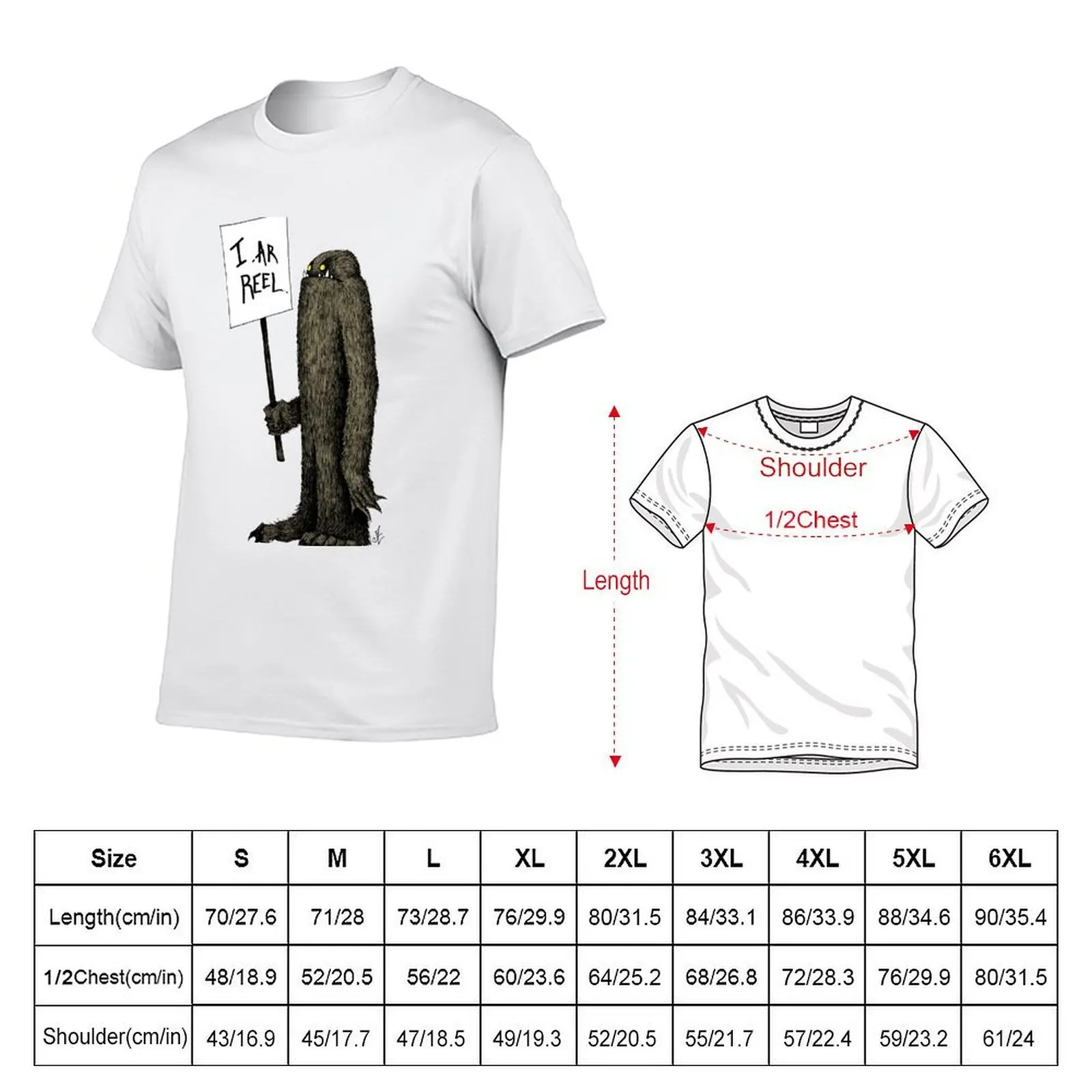 Bigfoot the Subtle Cryptid T-Shirt luxury t-shirt hippie clothes mens t shirts casual stylish