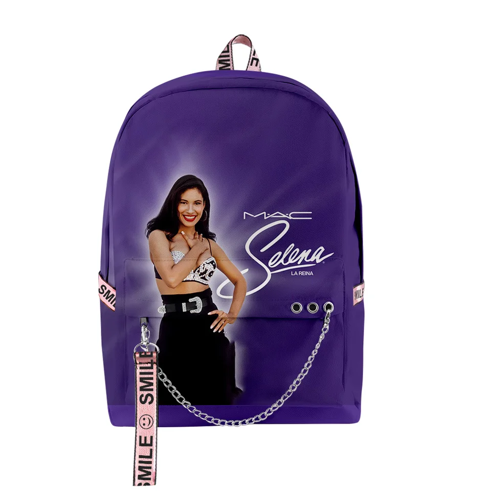 Hip Hop Youthful School Bags Unisex Selena Quintanilla Sakura 
