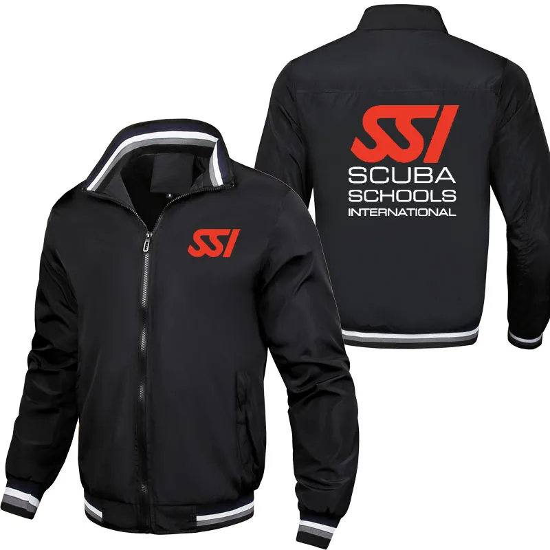 

2025 Thin Man Jackets Coats Scuba Diving Dive SSI Outdoor Military Pilot Jackets Clothing Zipper Long Sleeve baseball Jackets