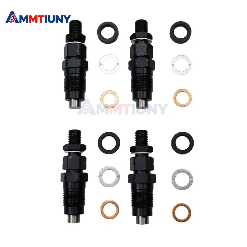 

Set of 4 New Diesel Fuel Injectors with ring kit For Mitsubishi Pajero Triton Delica Spacegear Reference Number 4D56 4D56T 2.5L