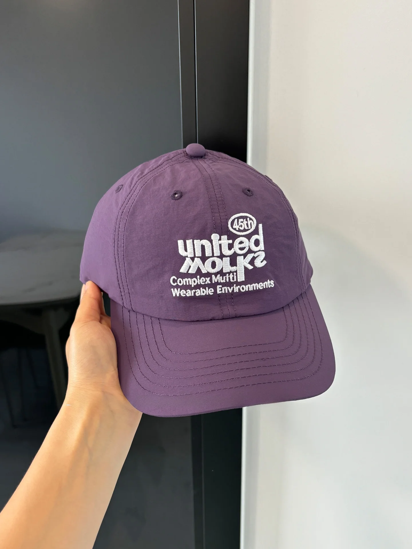 الكورية Sle الأصفر إلكتروني التطريز قبعة بيسبول المرأة الصيف رقيقة كوي الجافة تنفس في الهواء الطلق Sunade Dubill قبعة Fac...