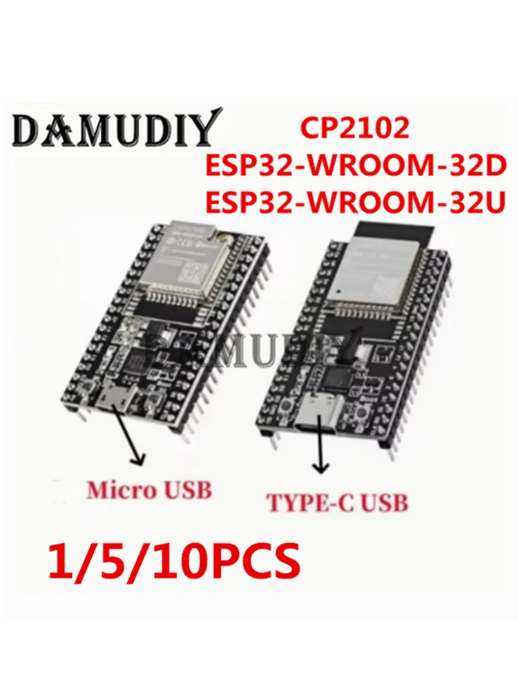 ESP32-DevKitC – podstawowa płytka programistyczna, płyta programistyczna ESP32, ESP32-WROOM-32D, ESP32-WROOM-32U, moduł kompatybilny z Wi-Fi i Bluetooth, IoT NodeMCU-32. — zdjęcie produktu 4