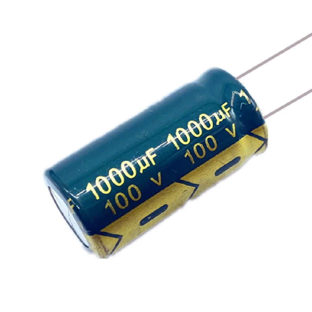 10PCS High Frequency Low Impedance 100V 1000UF Aluminum Electrolytic Capacitor Size 18*30 100V1000UF 20%