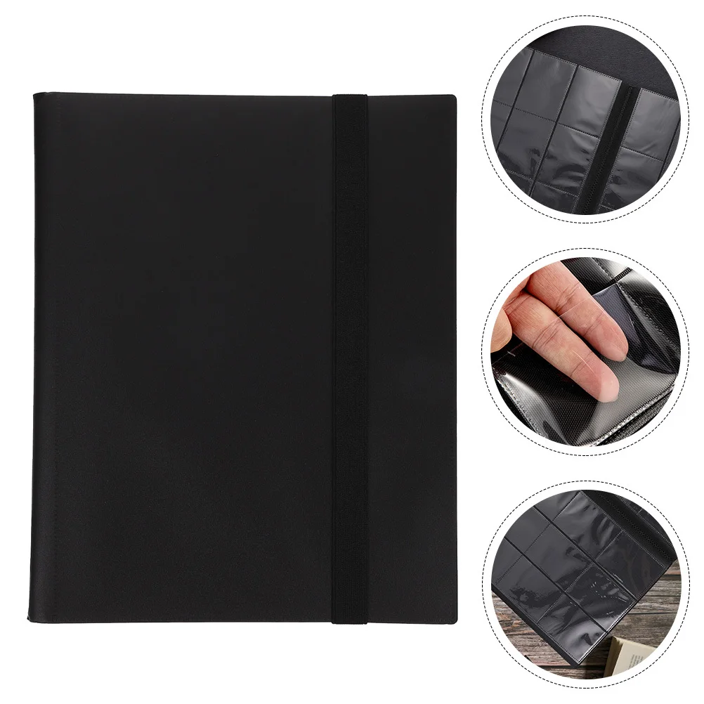 Soporte para carpetas de tarjetas comerciales, álbum duradero para tarjetas de juegos deportivas, almacenamiento de colección, soporte de protección para tarjetas deportivas