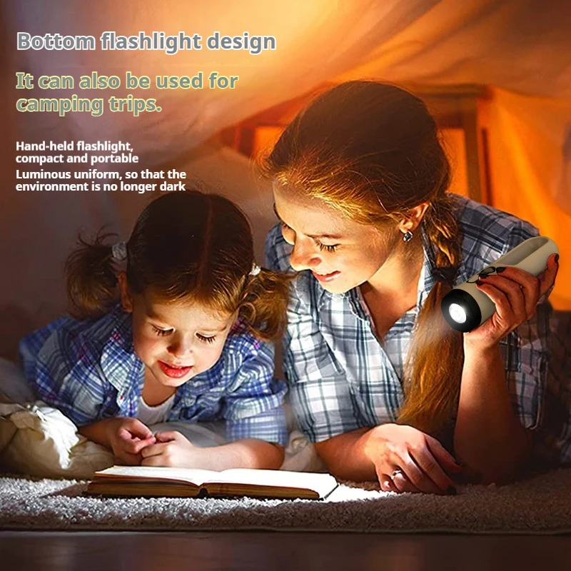 JUSTLANG LED محس حركة ضوء الليل 2 في 1 مصباح يدوي محمول العناية بالعين غرفة نوم الحمام القراءة التخييم تغذية الطفل #3