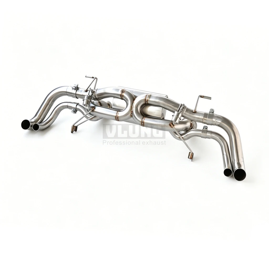 X-Shaped Valve Exhaust Stainless Steel for Lamborghini Gallardo LP550/560/570 5.2L 2008-2014 High Performance view 3