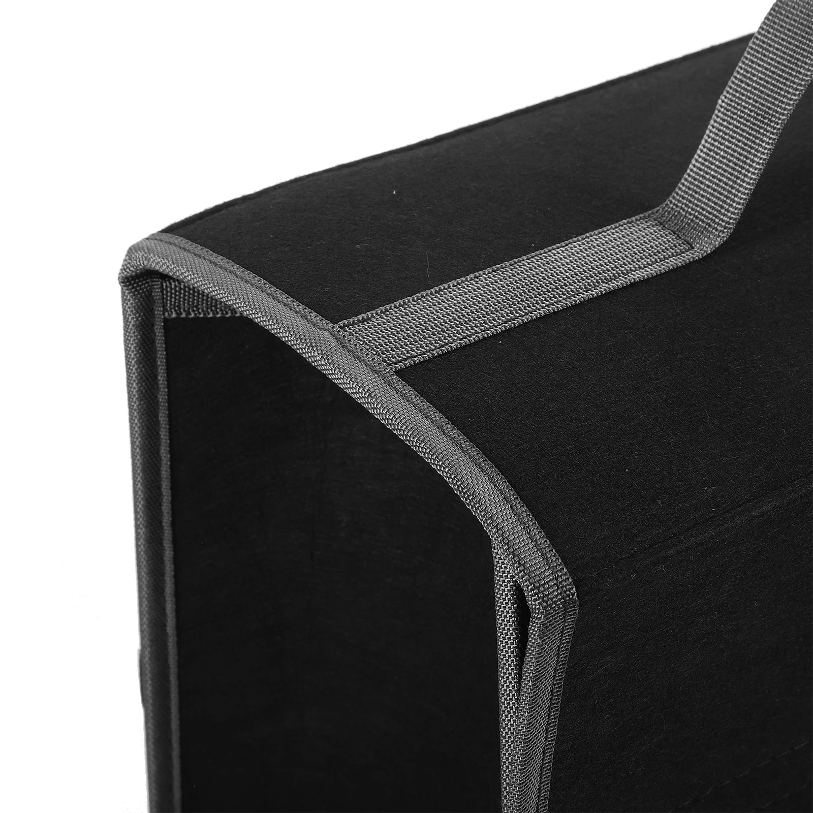 

Car Storage Bag Trunk Organizer Fold with Lid Folding Bin Felt Automotive Organizers