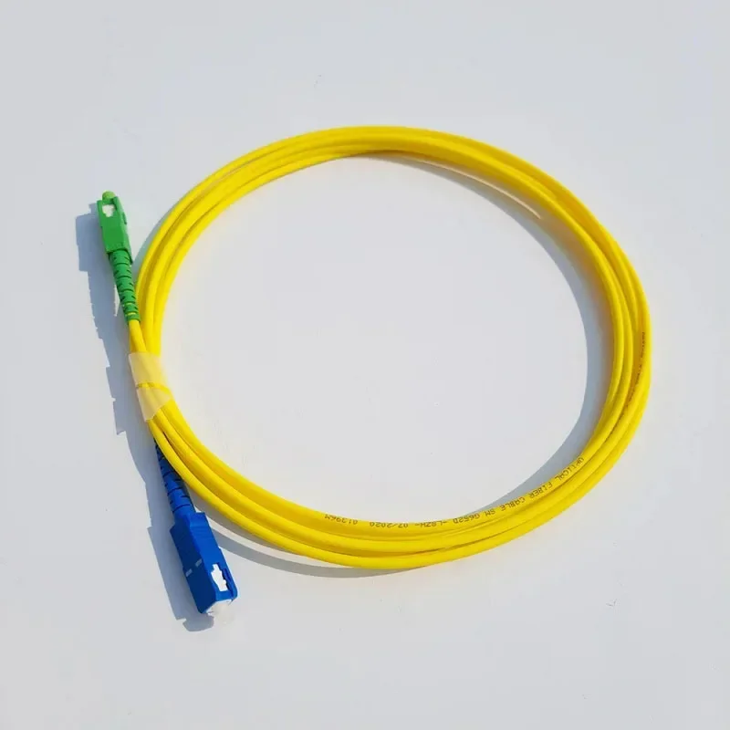 SC APC-SC UPC 광섬유 패치 코드 케이블, 심플렉스 FTTH SM 단일 모드, 광섬유 점퍼, 2.0mm 또는 3.0mm, 1m, 2m, 3m, 5m, 5 개