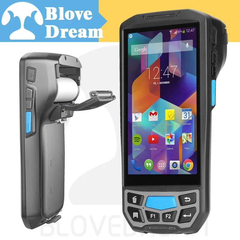 WiFi GPS Robuuste 1D 2D pda barcodescanner android LF/HF/UHF Handheld RFID-lezer voor bibliotheek koerier terminal apparaat