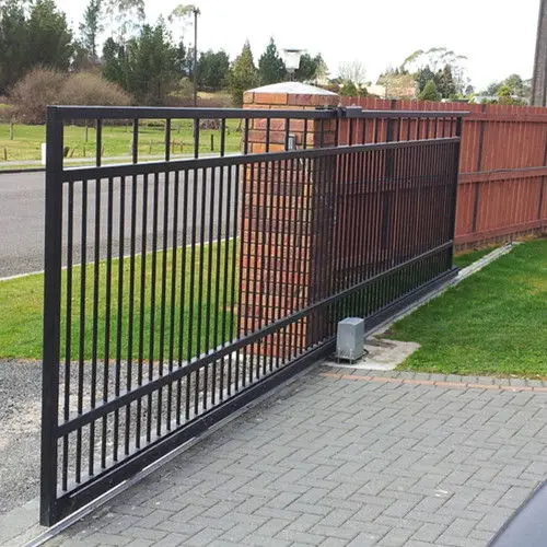 Puertas Correderas Automáticas de Hierro de Primera Calidad con Abrepuertas / Portones de Hierro para Jardín / Portones Batientes de Hierro para Entrada de Vehículos en Villas