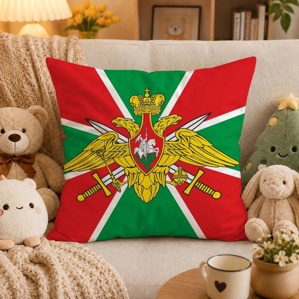 Border Guards Of Russia Pillow Case Plush Pillow Cases Home Decoration Pillow Cover for Sofa Bed Chair Living Room
