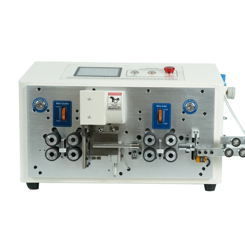 SWT-608-YHT6 4 6 8 Wheel Wire Stripping Machine High Speed Round Sheath Inner and Outer Double Layer Stripping Machine