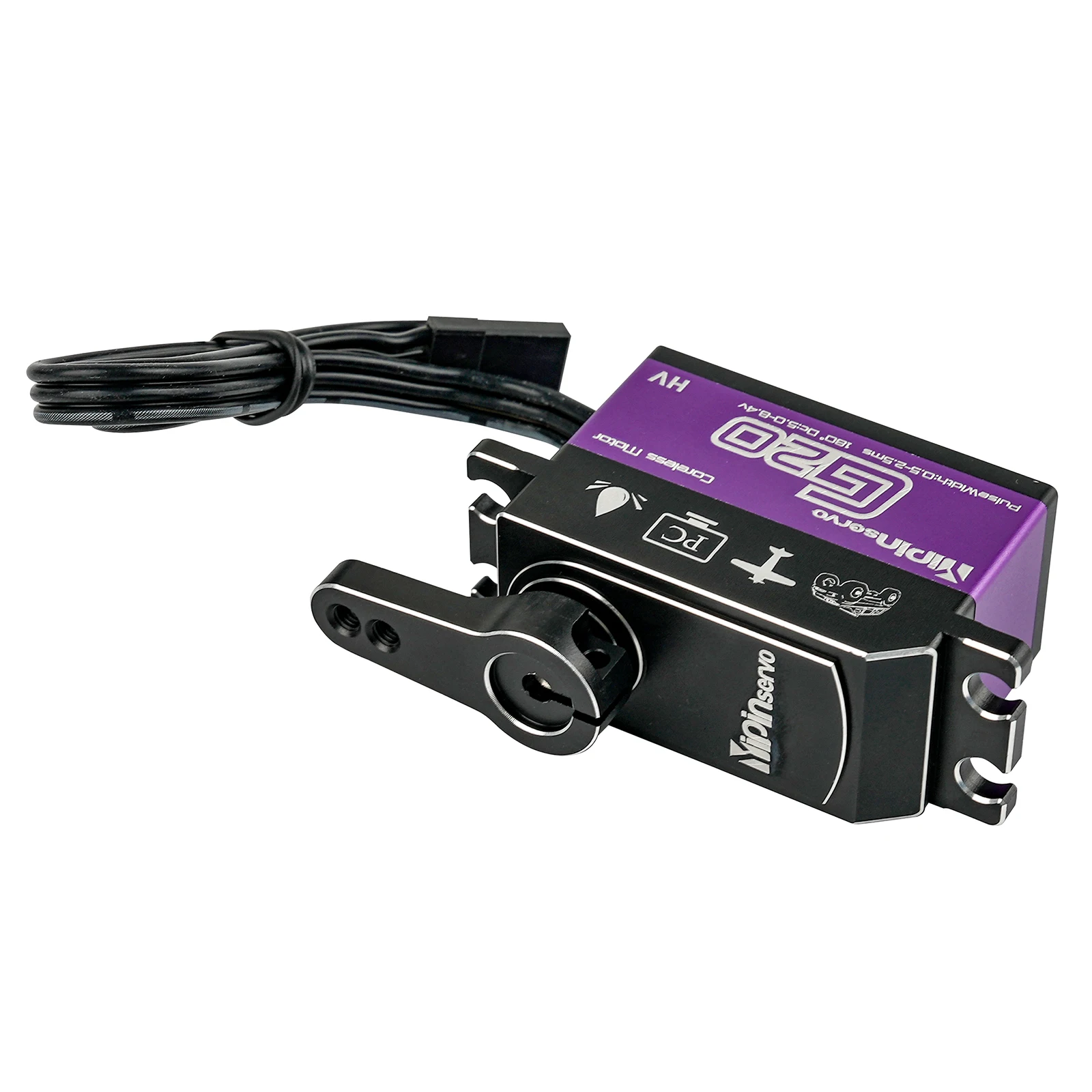 G20 20KG Servo Digital compacto engranaje de acero Motor Sin Núcleo 180 270 rotación de 360 grados para proyectos de brazo de Robot de coche RC