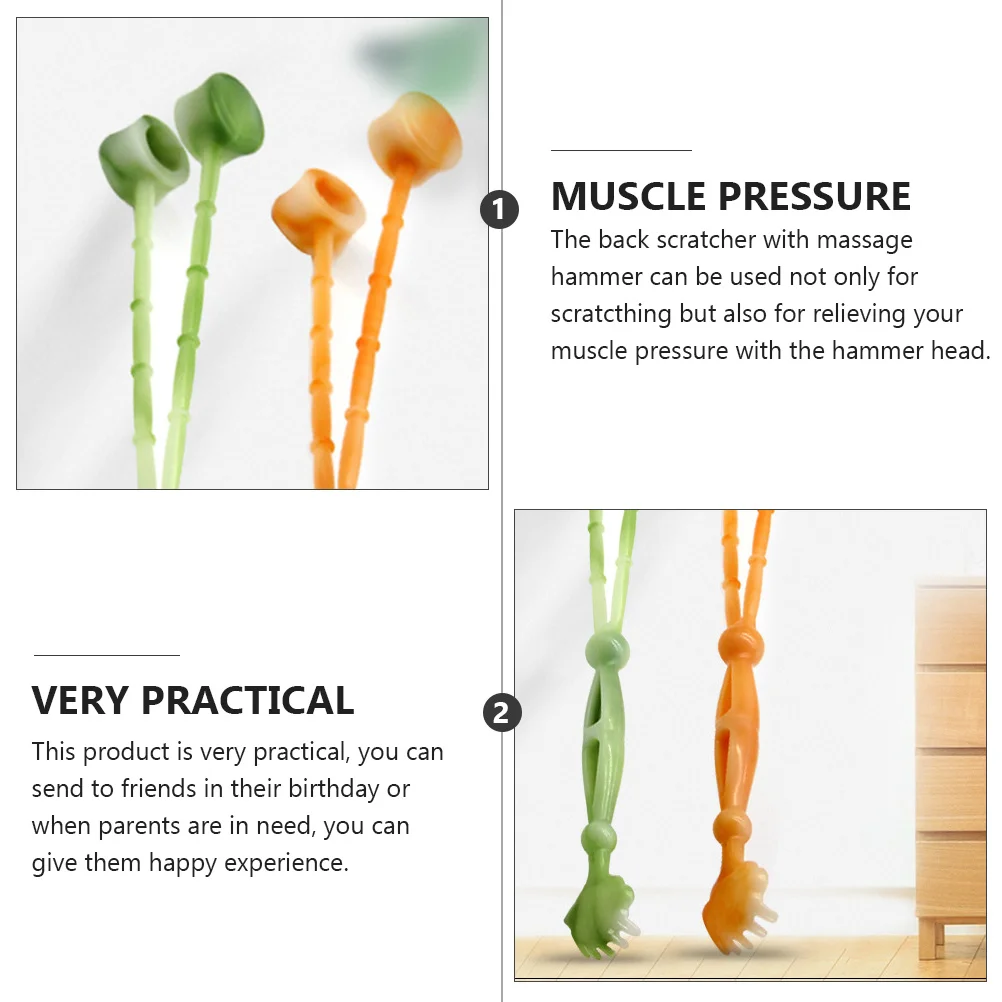

3 шт., массажер для спины, молоток, многофункциональная массажная палочка для тела, шеи, мышц, инструмент для снятия царапин для мужчин и женщин