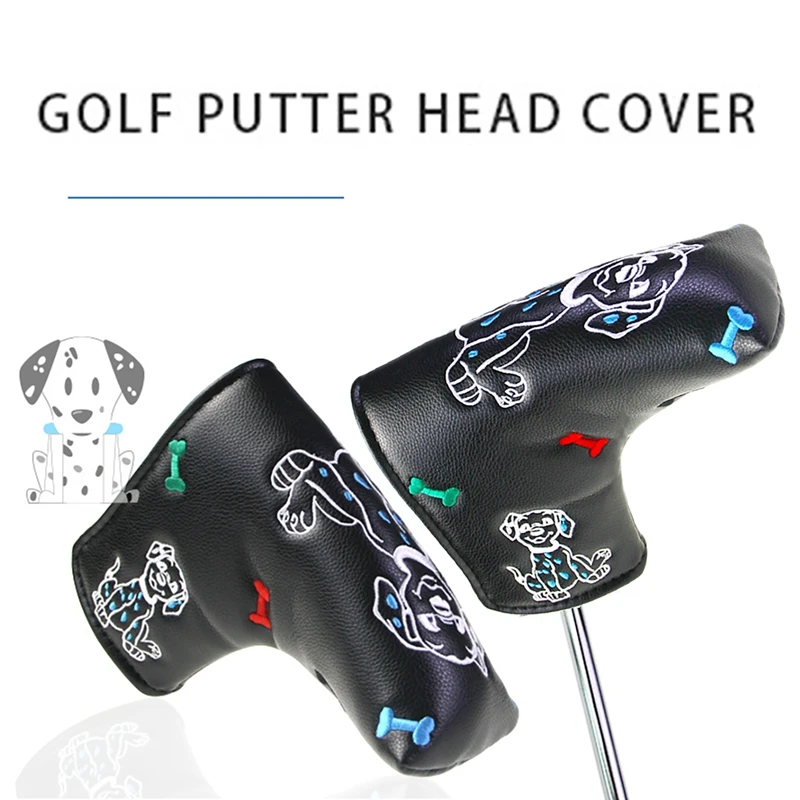 Copertura per putter da golf adatta per adesivo per secchio lama Protezione per pollice in pelle PU Accessori per copertura per putter da golf con lama per club all'aperto