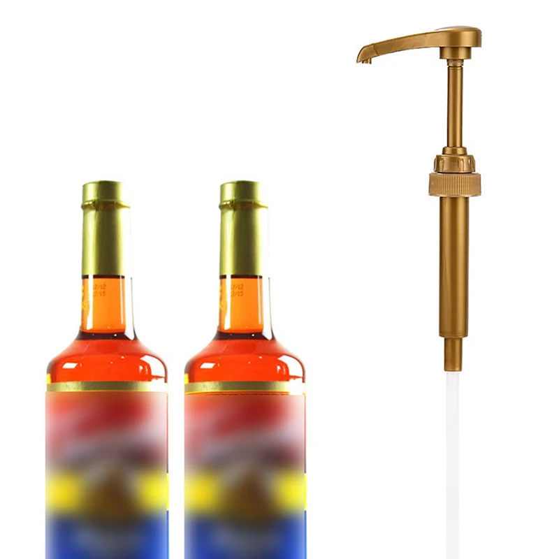 Bar Accessoires Voor Siroop 8 Koffiesirooppompen – Goud, Past Op Meeste 750 Ml Flessen, Niet-druppelend Koffie Siroop Pomp