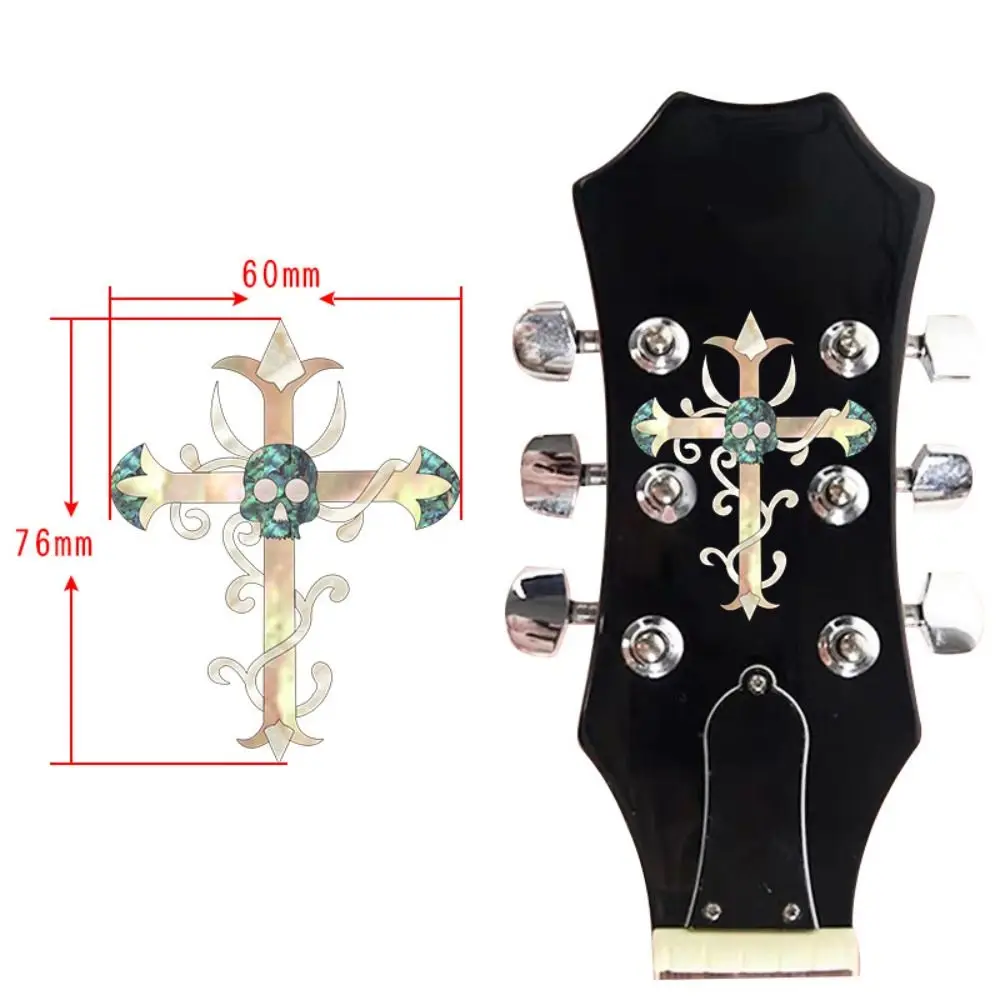 Novelty Guitar Head Sticker DIY Personalise Guitar Panel Sticker Inlay Sticker PVC Guitar Headstock Decal Guitar Beginner Gifts