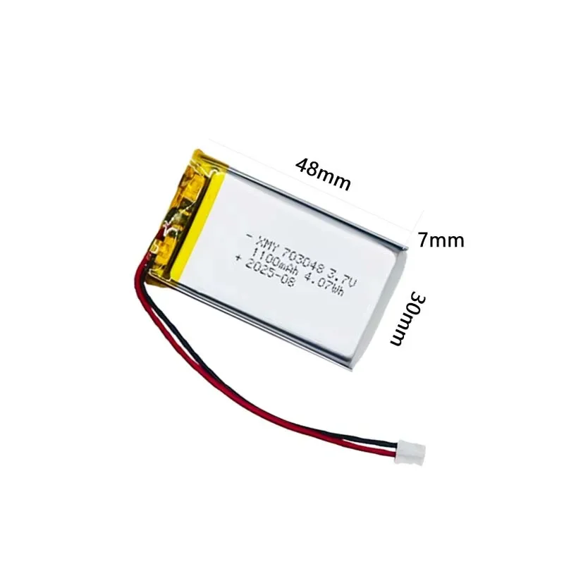 Rechargeable 703048 LiPo Battery 3.7V 1000mAh Lithium Polymer Cell for MP4 MP5 DIY Tools Beauty Device Learning Machine