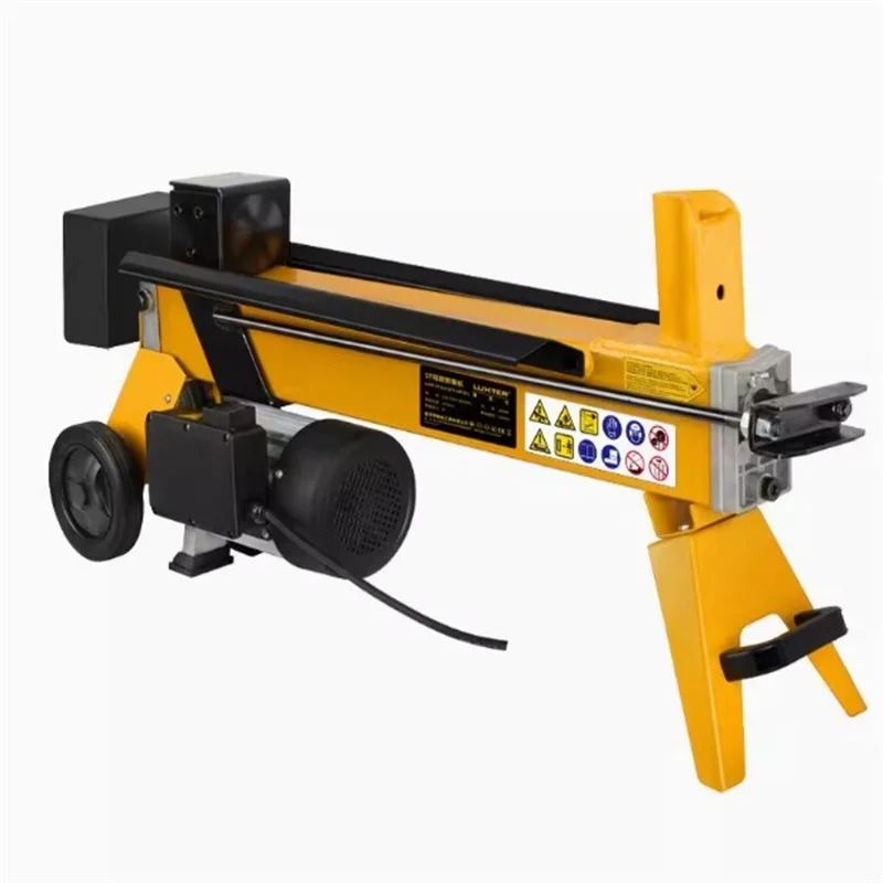 Log Splitter 5T Chopping Length 37cm Electric Hydraulic Wood Splitting Machine Horizontal Electric Firewood Splitting Machine