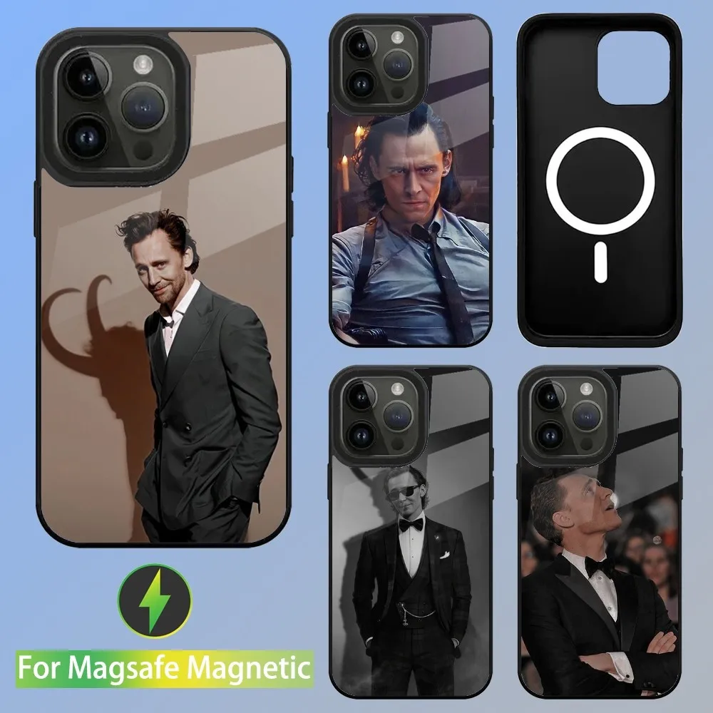 Tom Hiddleston Actor Phone Case For iPhone 15,14,13,12,11,Plus,Pro,Max Mini Magsafe Magnetic Wireless Charging