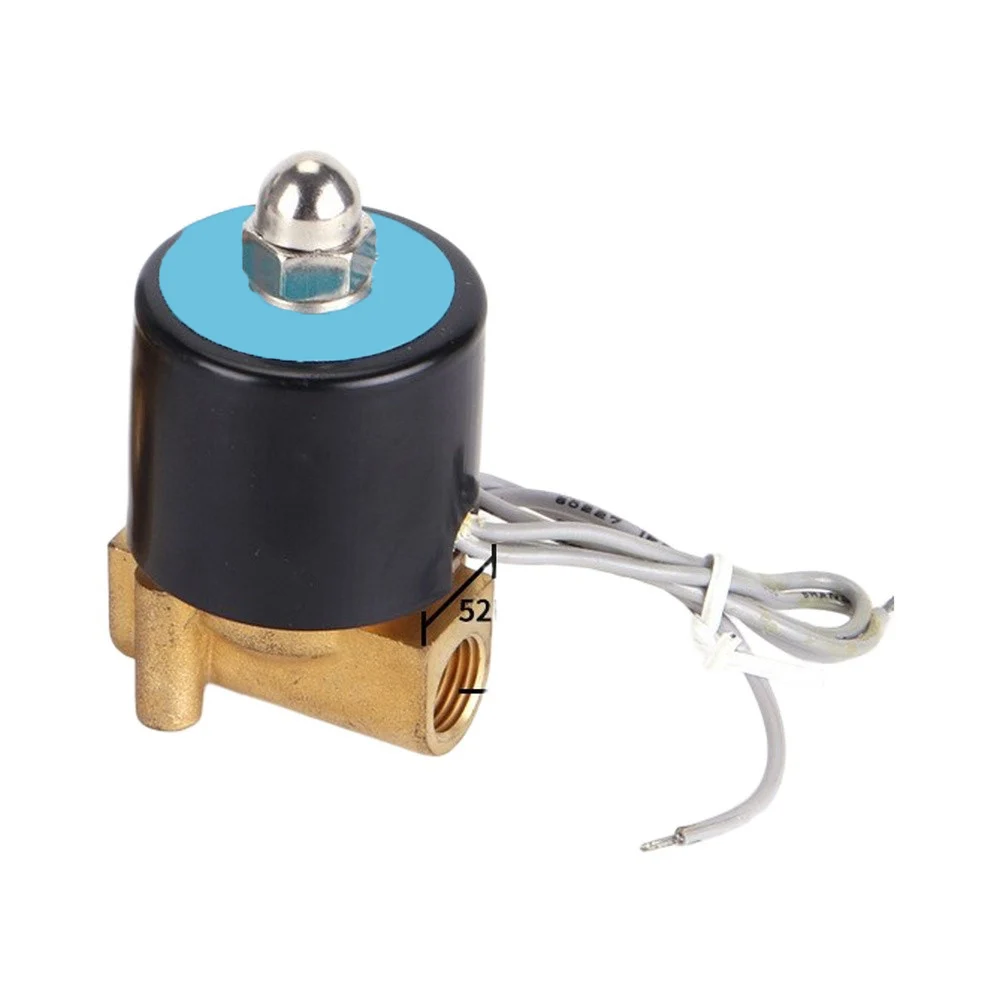 Brass Solenoid Valve AC220V Copper Normally Closed For Water Air & Oil Control For Water Control Electric Valve Water Valve